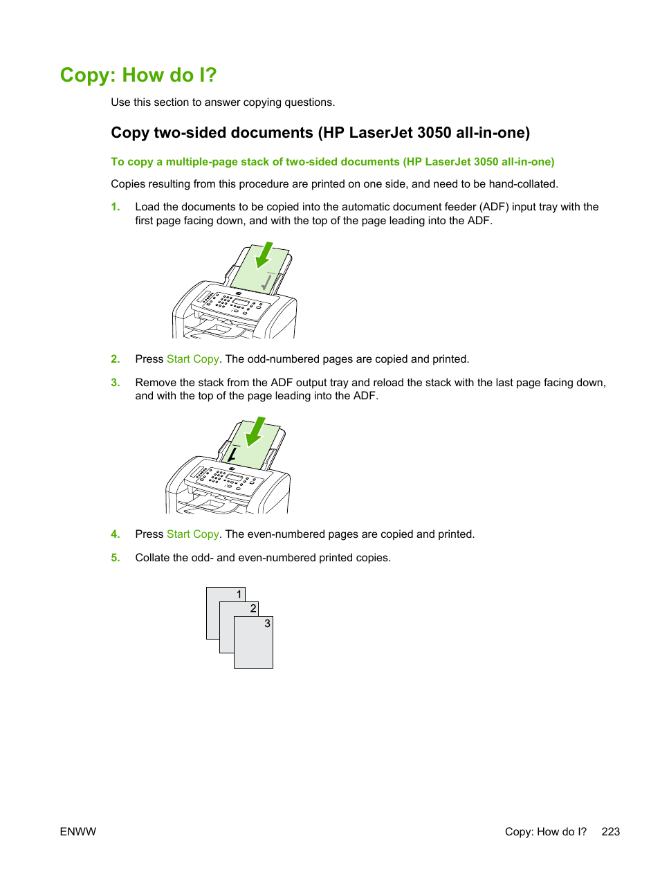 Copy: how do i | HP LaserJet 3055 User Manual | Page 241 / 430