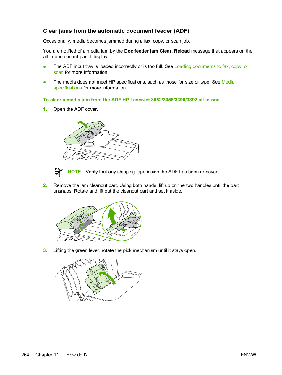 HP LaserJet 3055 User Manual | Page 282 / 430