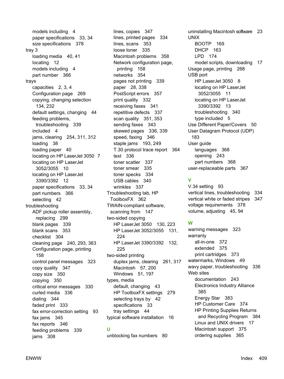 HP LaserJet 3055 User Manual | Page 427 / 430