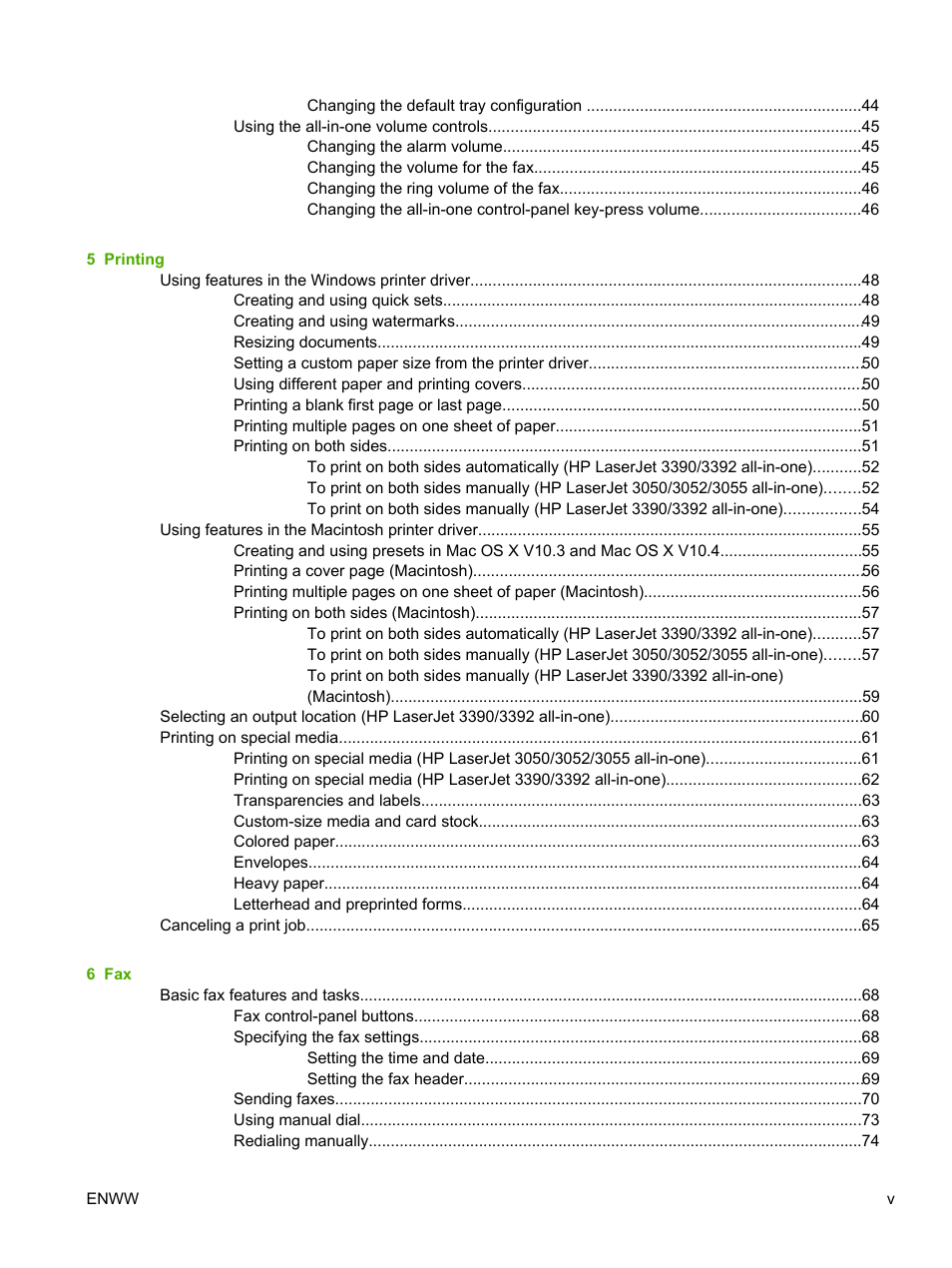 HP LaserJet 3055 User Manual | Page 7 / 430