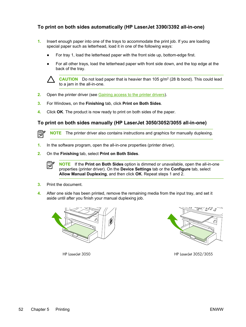 HP LaserJet 3055 User Manual | Page 70 / 430