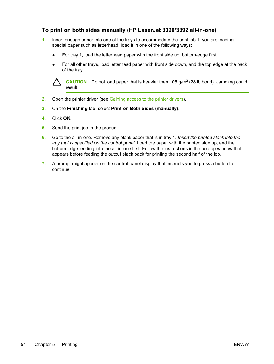 HP LaserJet 3055 User Manual | Page 72 / 430