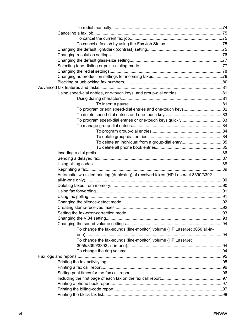 HP LaserJet 3055 User Manual | Page 8 / 430