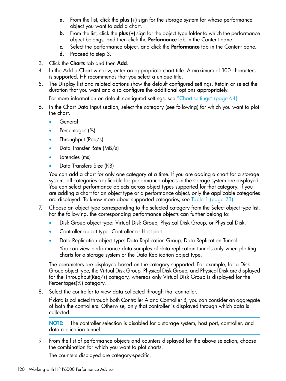 HP P6000 Performance Advisor Software User Manual | Page 120 / 186