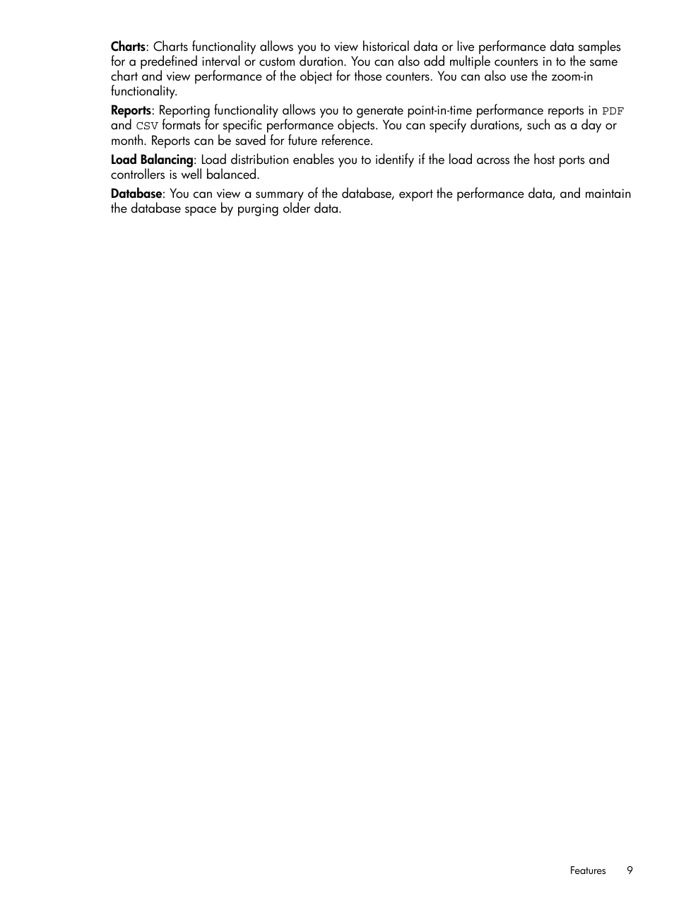 HP P6000 Performance Advisor Software User Manual | Page 9 / 186