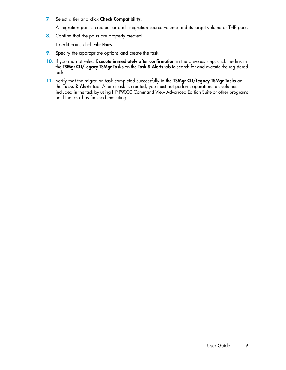 HP XP Array Manager Software User Manual | Page 119 / 128