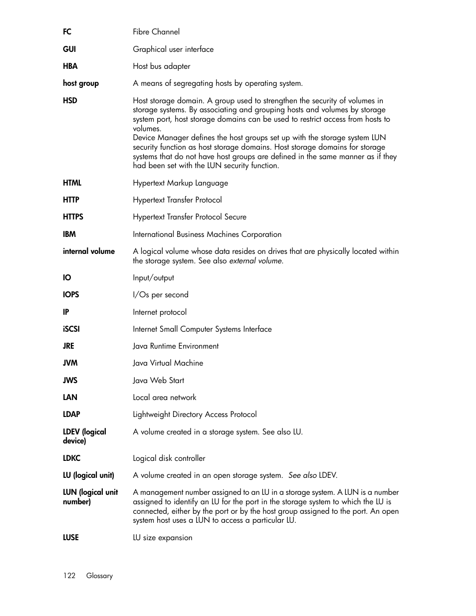 HP XP Array Manager Software User Manual | Page 122 / 128