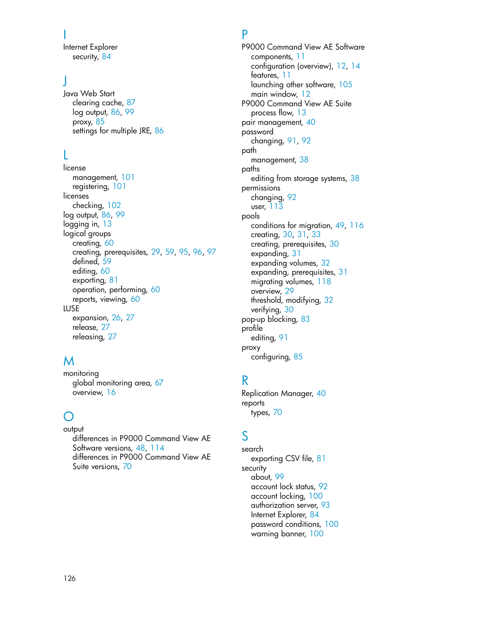 HP XP Array Manager Software User Manual | Page 126 / 128