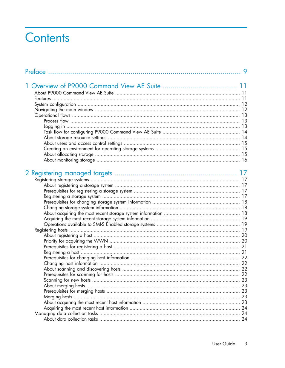 HP XP Array Manager Software User Manual | Page 3 / 128