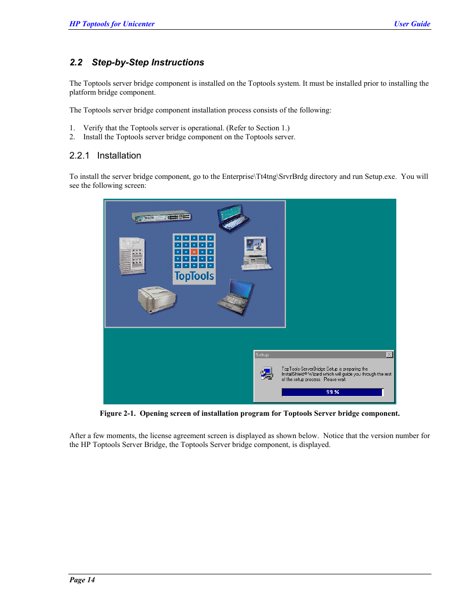 Step-by-step instructions, Installation, Nstructions | HP TopTools User Manual | Page 14 / 85