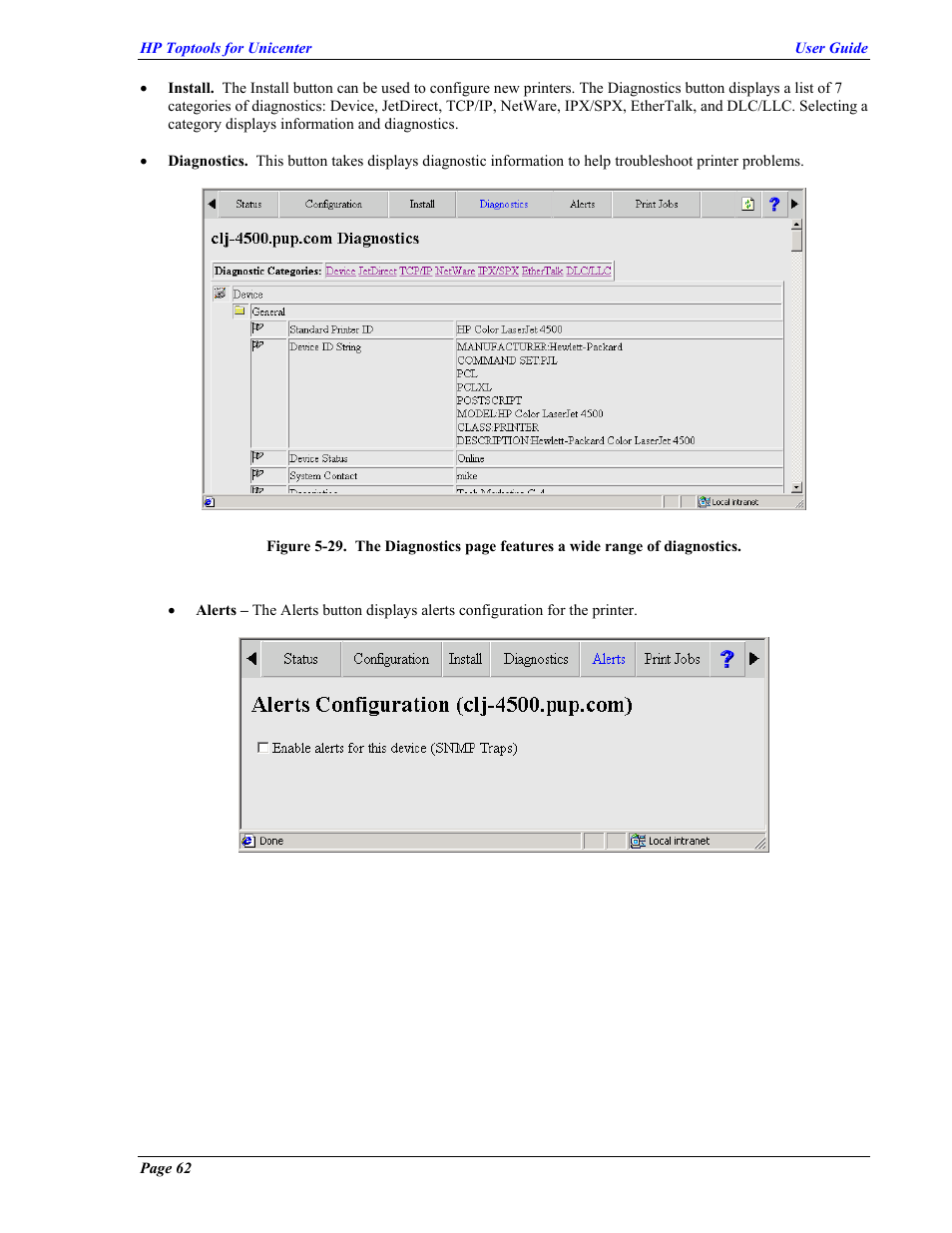 HP TopTools User Manual | Page 62 / 85