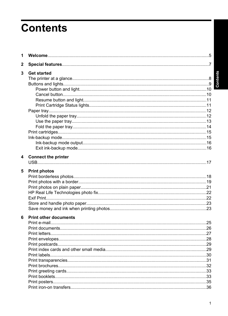 HP Deskjet Ink Advantage D730 Printer User Manual | Page 3 / 122