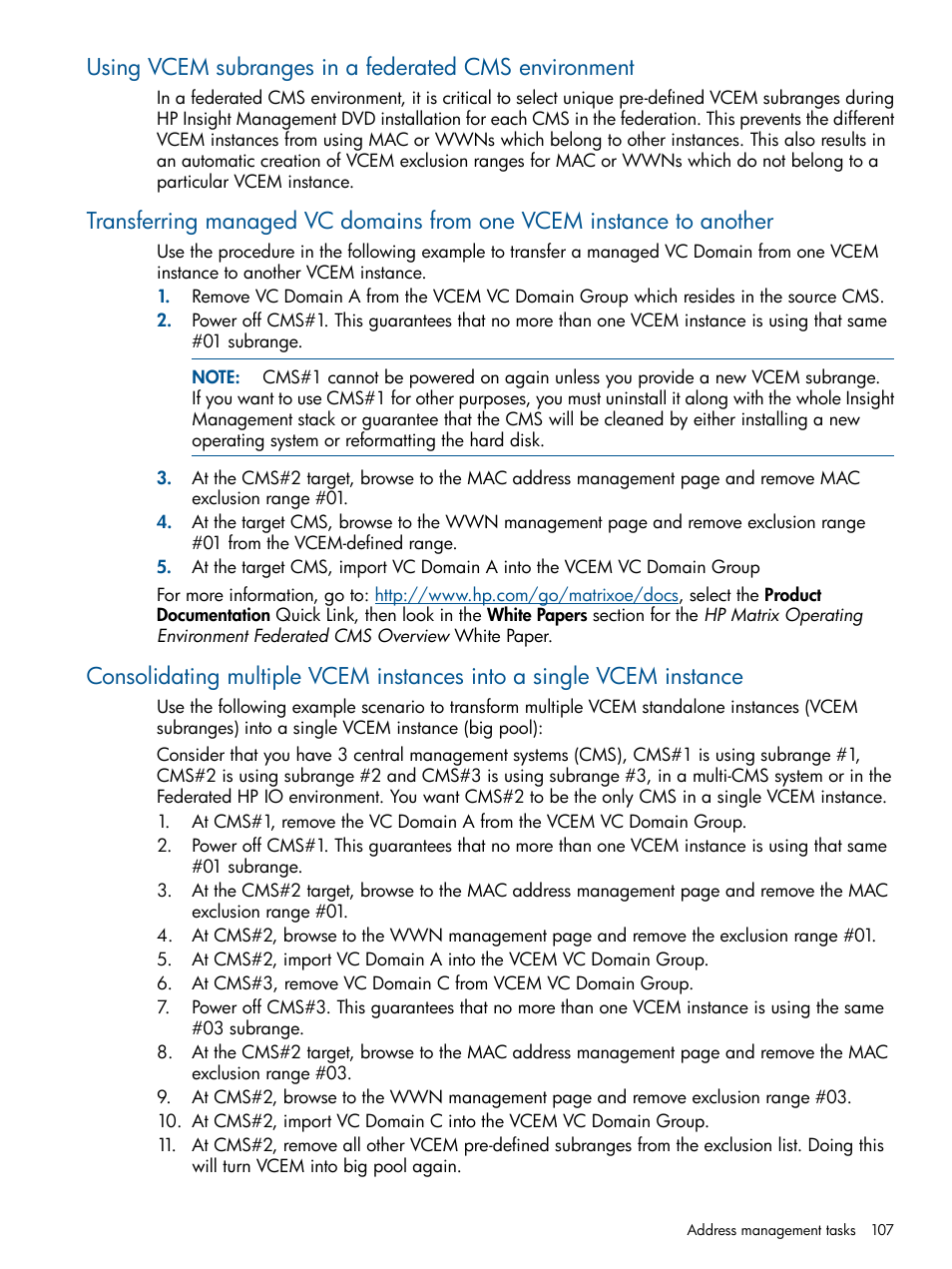 HP Insight Management-Software User Manual | Page 107 / 150