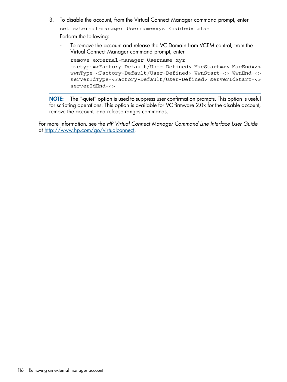 HP Insight Management-Software User Manual | Page 116 / 150