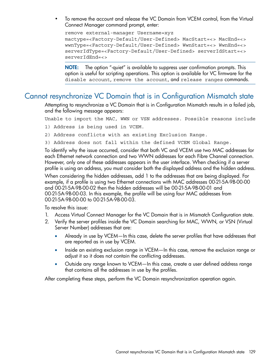 HP Insight Management-Software User Manual | Page 129 / 150