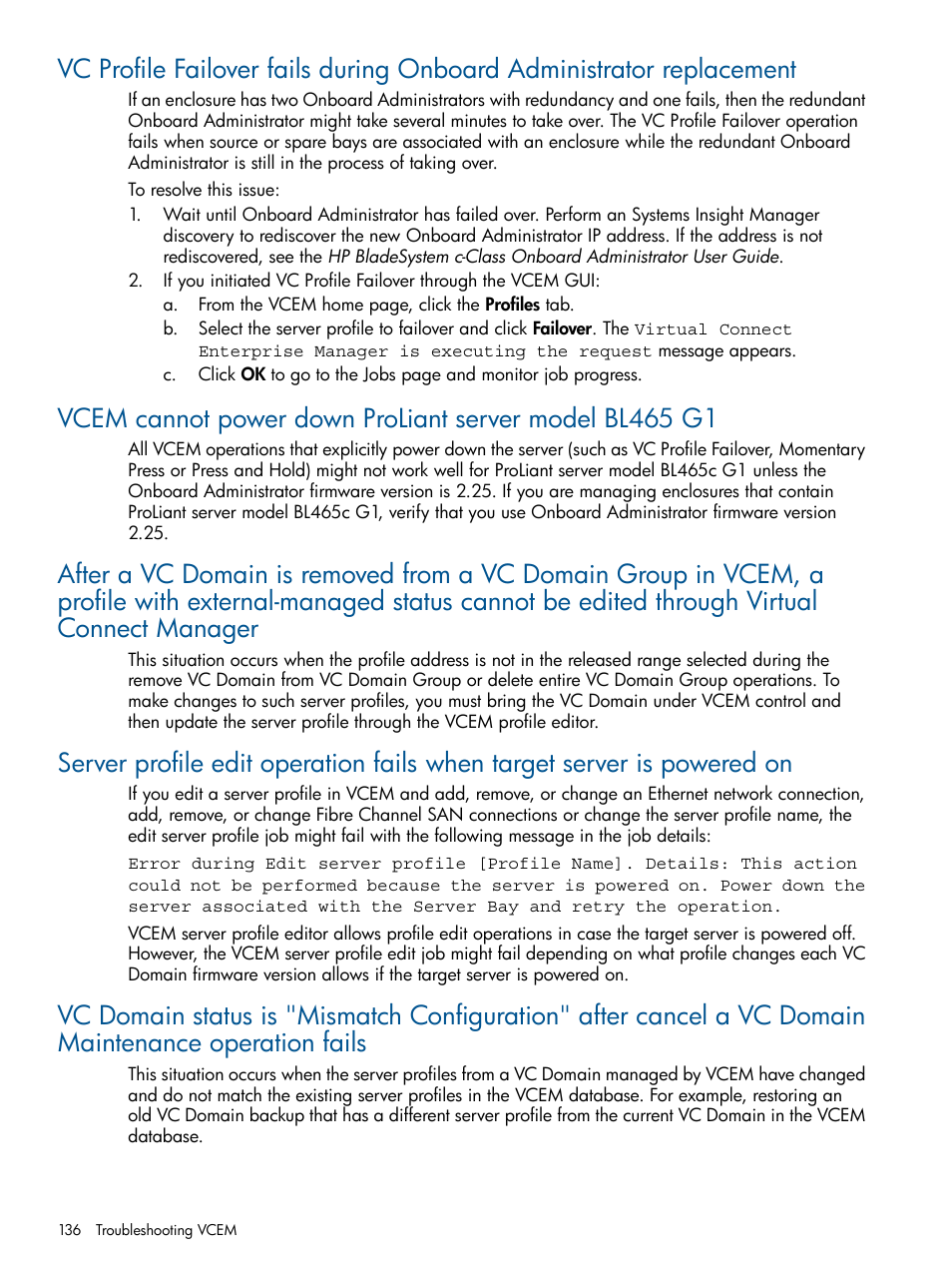 HP Insight Management-Software User Manual | Page 136 / 150