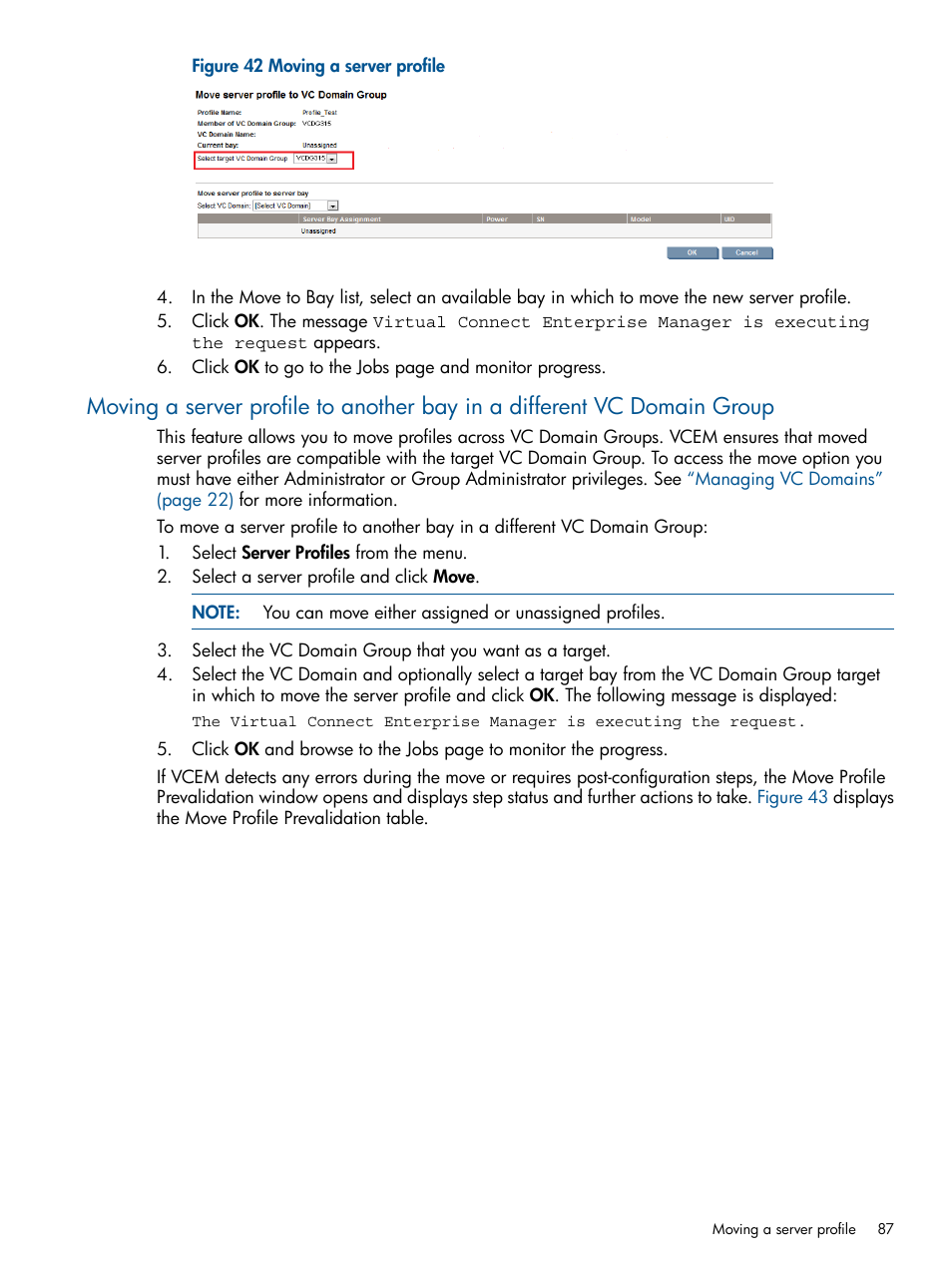 Moving, Figure 42 | HP Insight Management-Software User Manual | Page 87 / 150