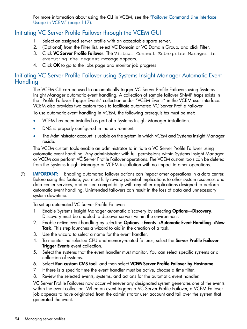 HP Insight Management-Software User Manual | Page 94 / 150