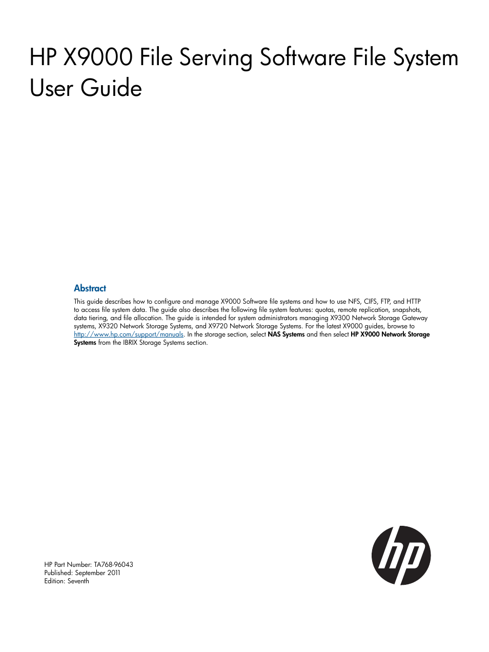 HP StoreAll Storage User Manual | 165 pages