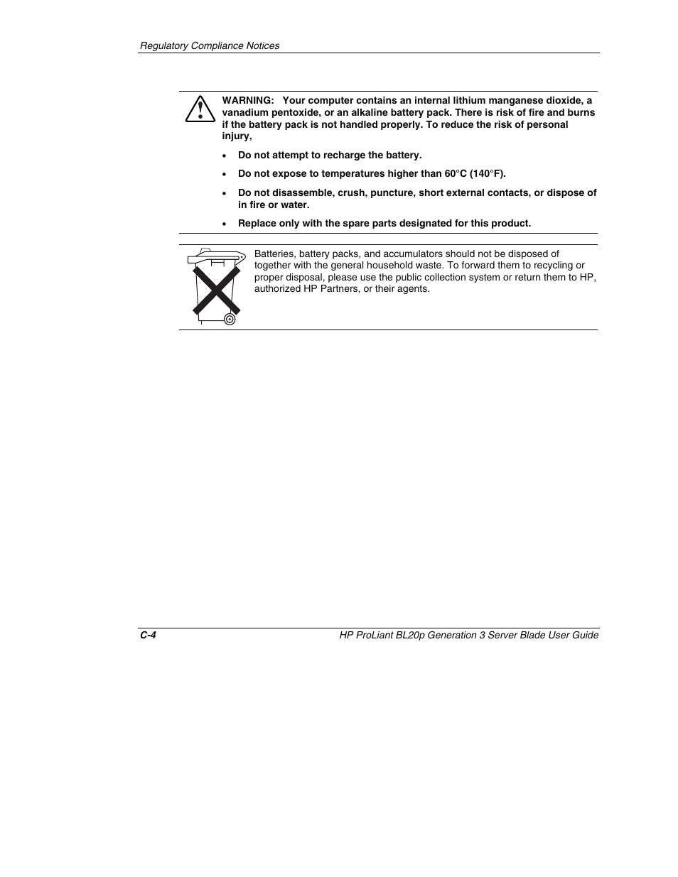 HP ProLiant BL20p G3 Server Blade User Manual | Page 107 / 115
