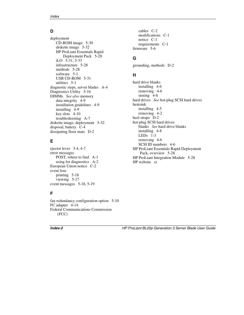 HP ProLiant BL20p G3 Server Blade User Manual | Page 111 / 115