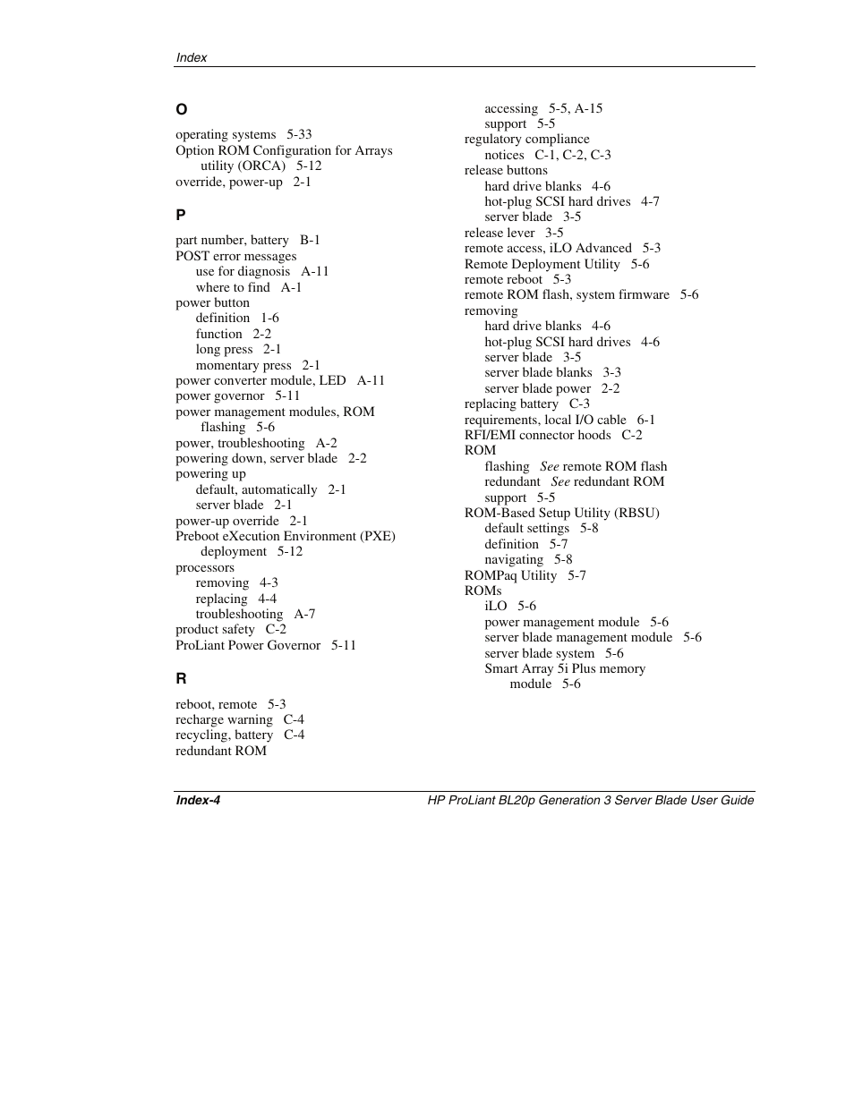 HP ProLiant BL20p G3 Server Blade User Manual | Page 113 / 115