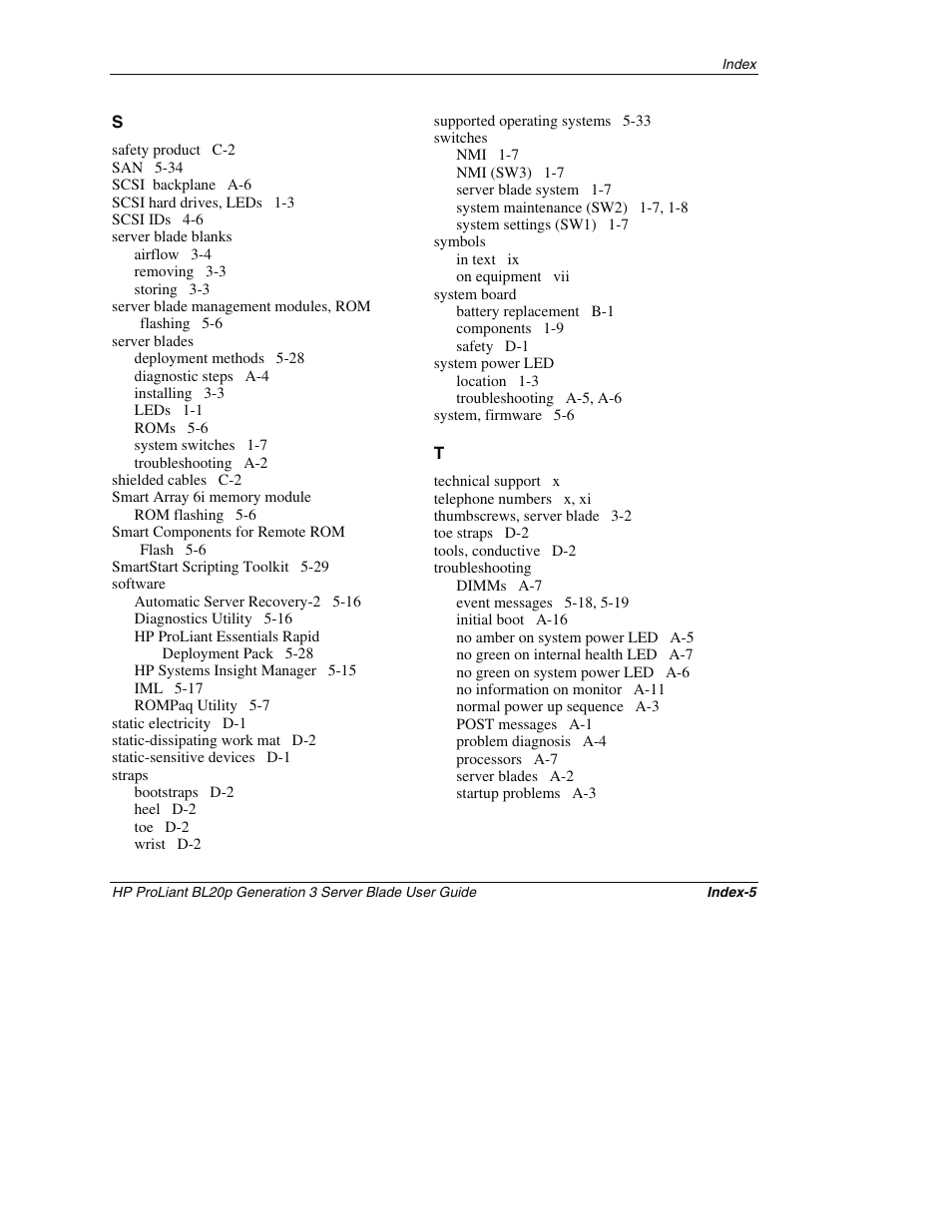 HP ProLiant BL20p G3 Server Blade User Manual | Page 114 / 115