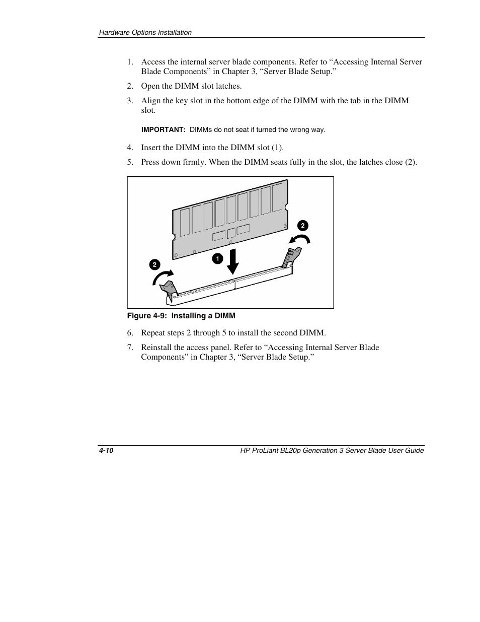 HP ProLiant BL20p G3 Server Blade User Manual | Page 39 / 115
