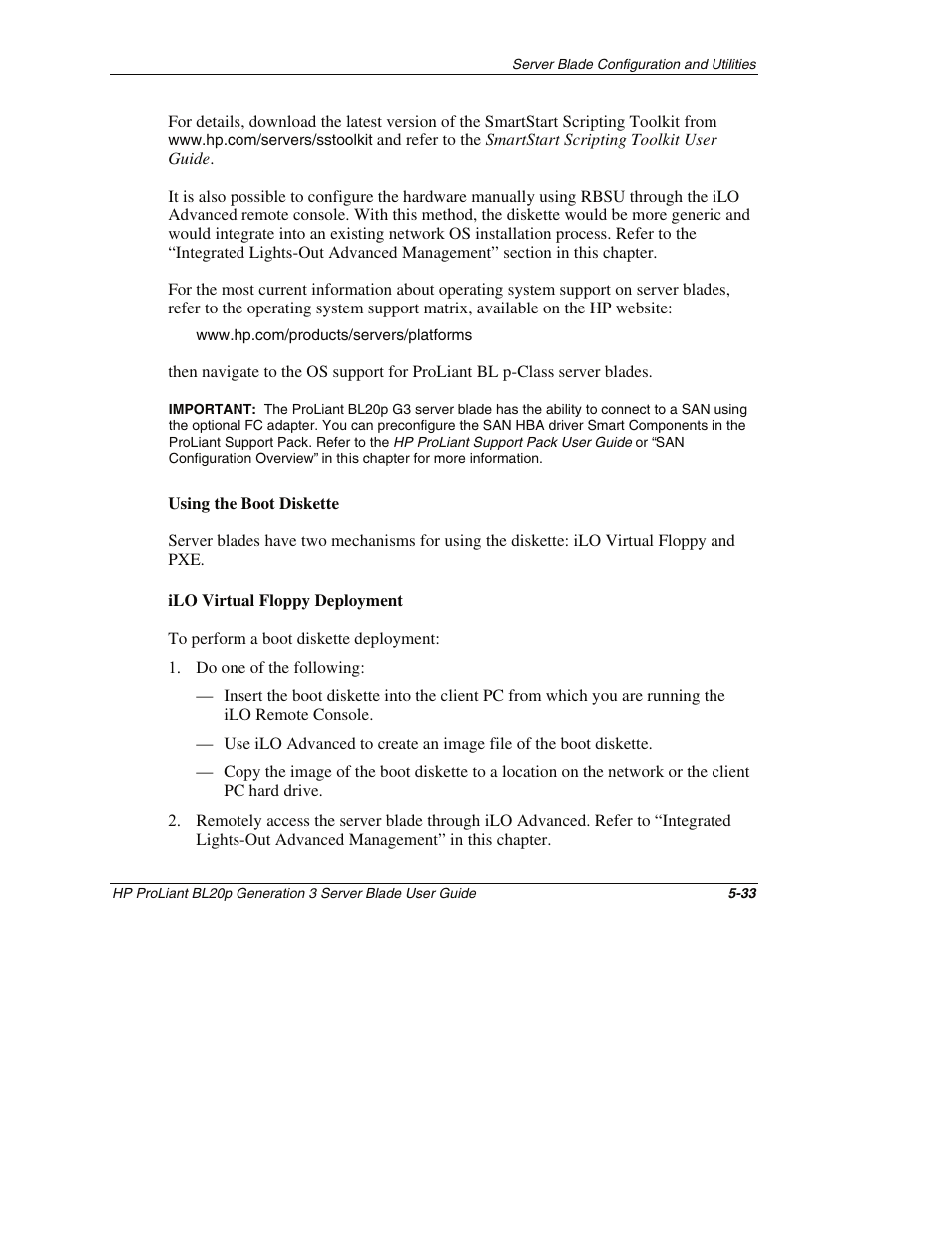 HP ProLiant BL20p G3 Server Blade User Manual | Page 77 / 115