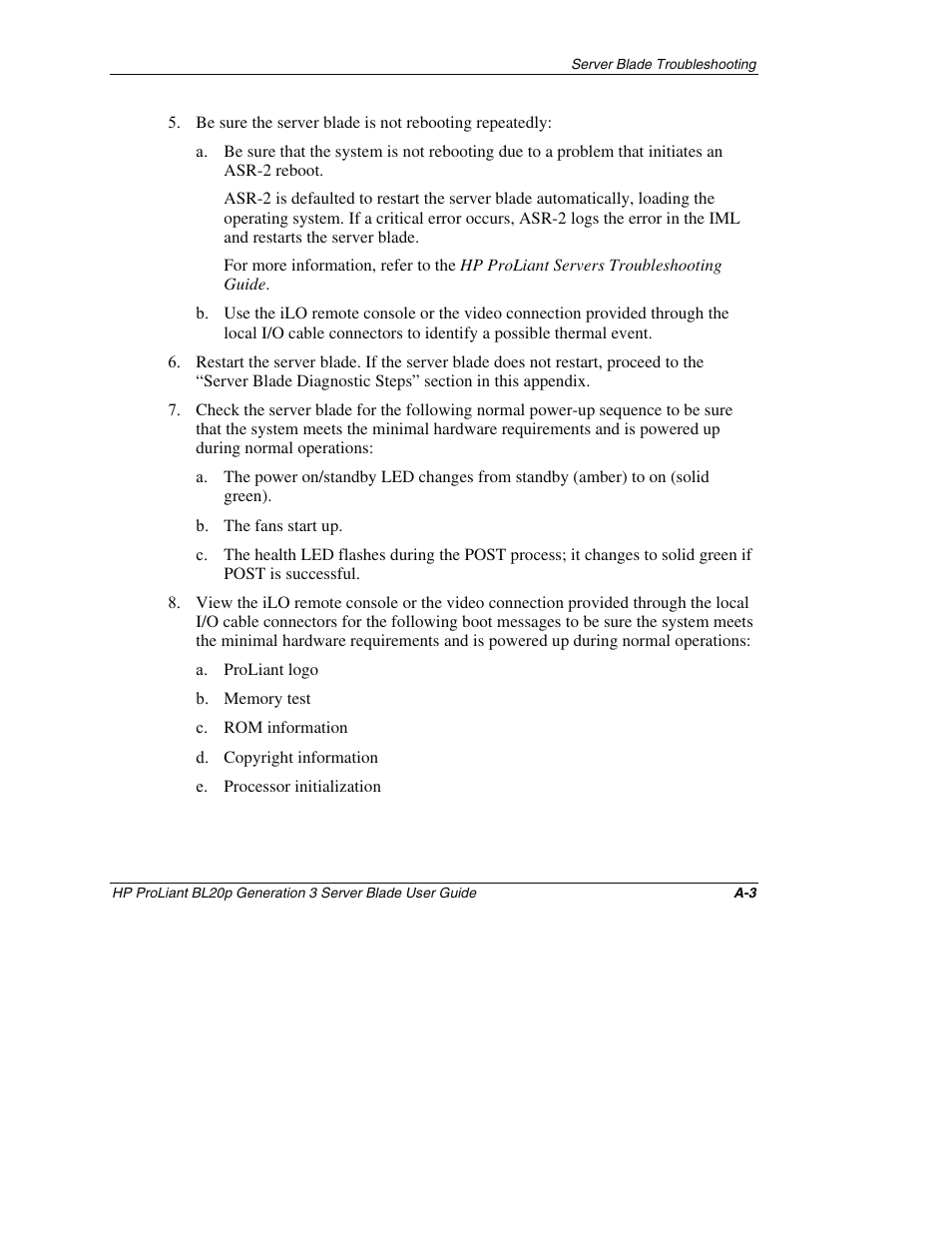 HP ProLiant BL20p G3 Server Blade User Manual | Page 88 / 115