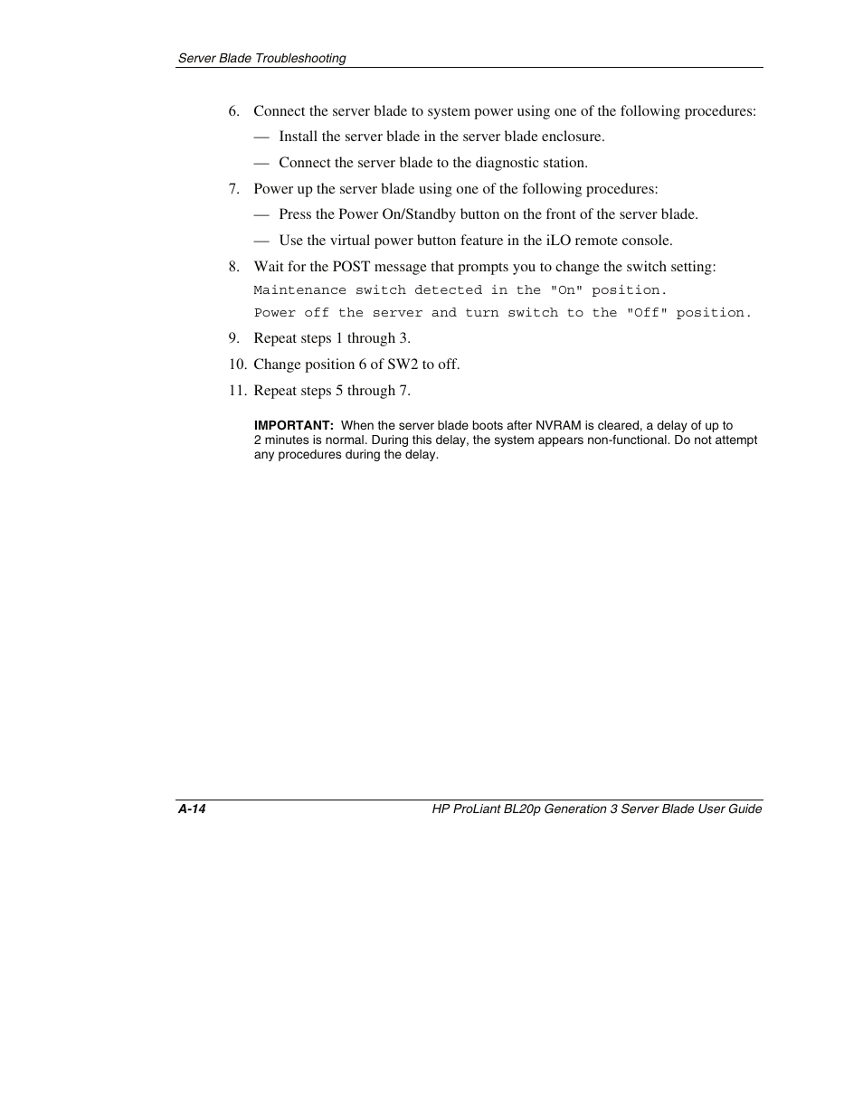 HP ProLiant BL20p G3 Server Blade User Manual | Page 99 / 115