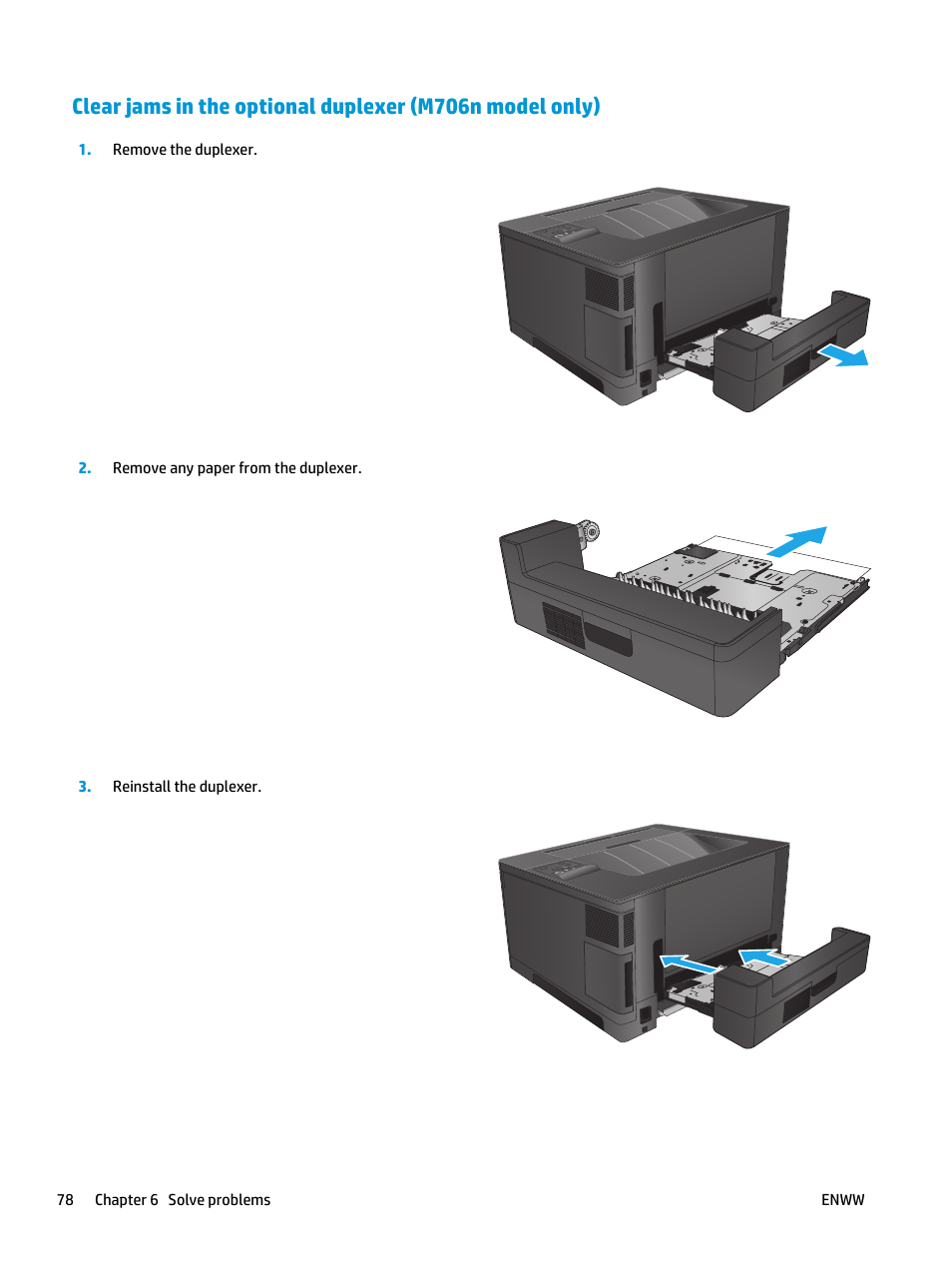 HP LaserJet Pro M701 Printer series User Manual | Page 86 / 98
