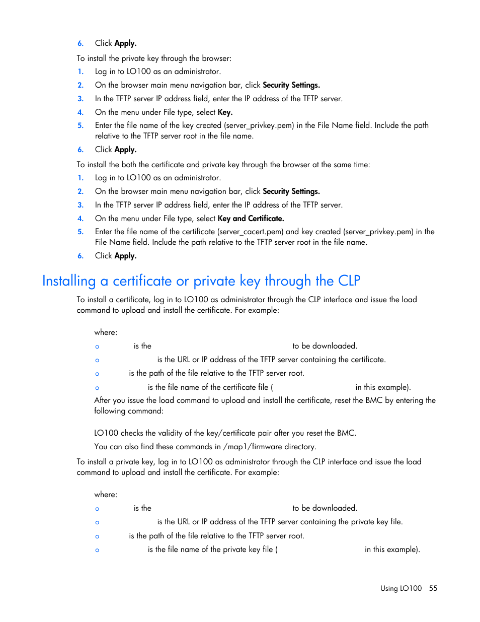 HP ProLiant SL165z G7 Server User Manual | Page 55 / 66