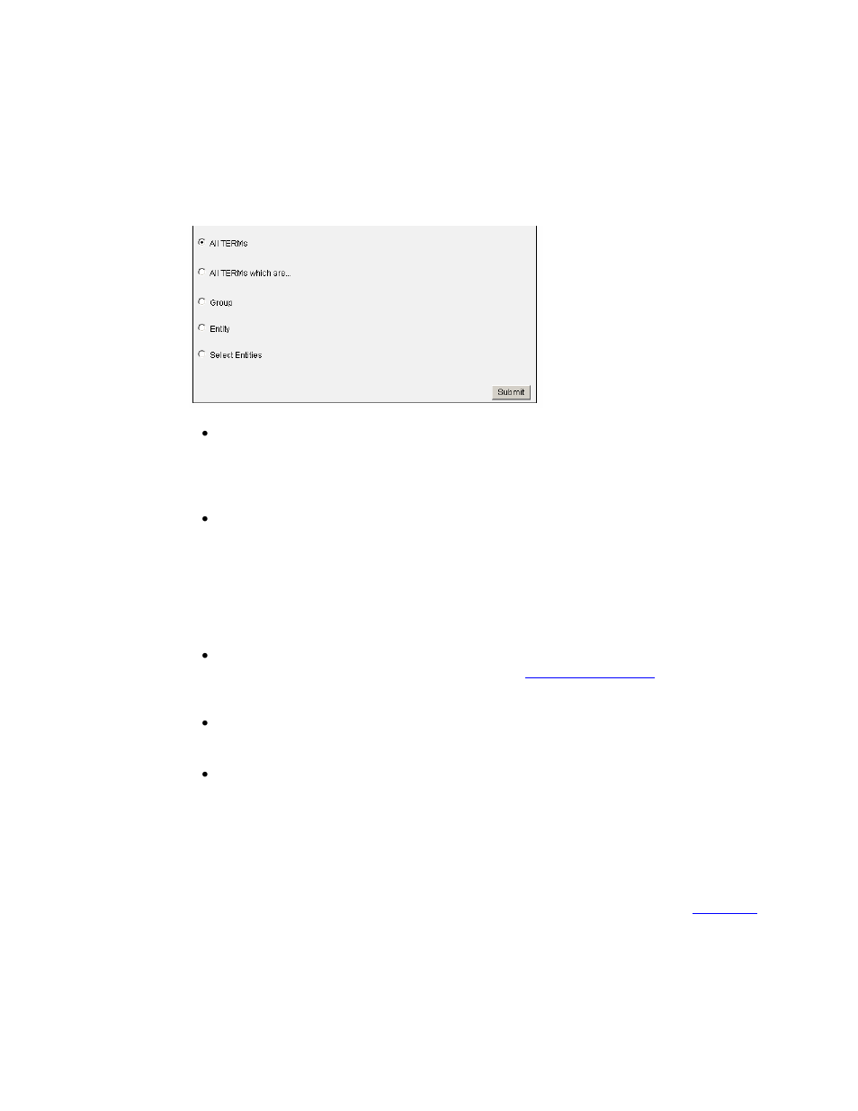 Selecting entities, Back to top, Selectingentities | Quick commands | HP Integrity NonStop H-Series User Manual | Page 25 / 40