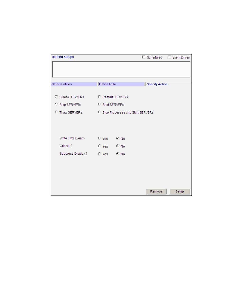 To add a new setup | HP Integrity NonStop H-Series User Manual | Page 36 / 40