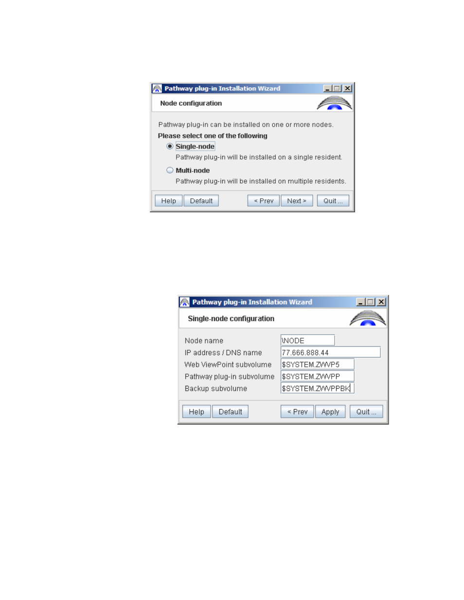 A. for single node select it and click on next | HP Integrity NonStop H-Series User Manual | Page 5 / 40