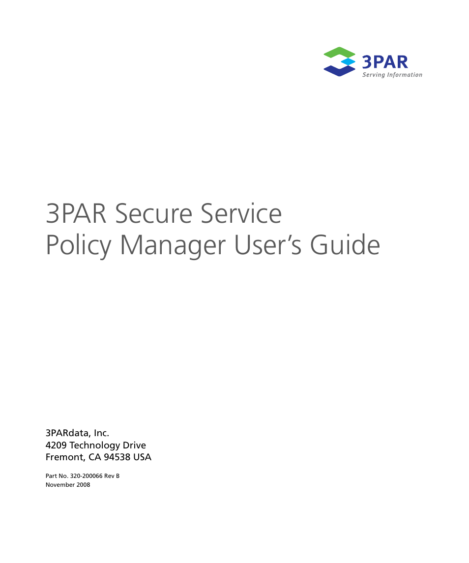 HP 3PAR Service Processors User Manual | 78 pages