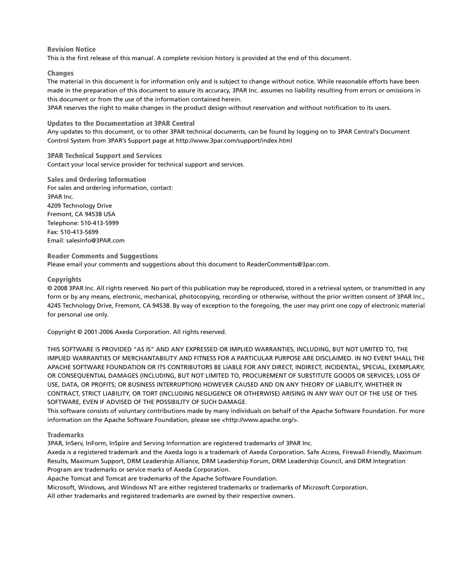 HP 3PAR Service Processors User Manual | Page 2 / 78