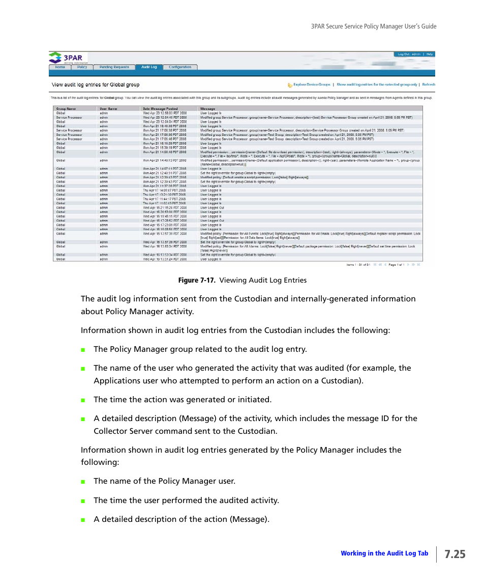 HP 3PAR Service Processors User Manual | Page 69 / 78