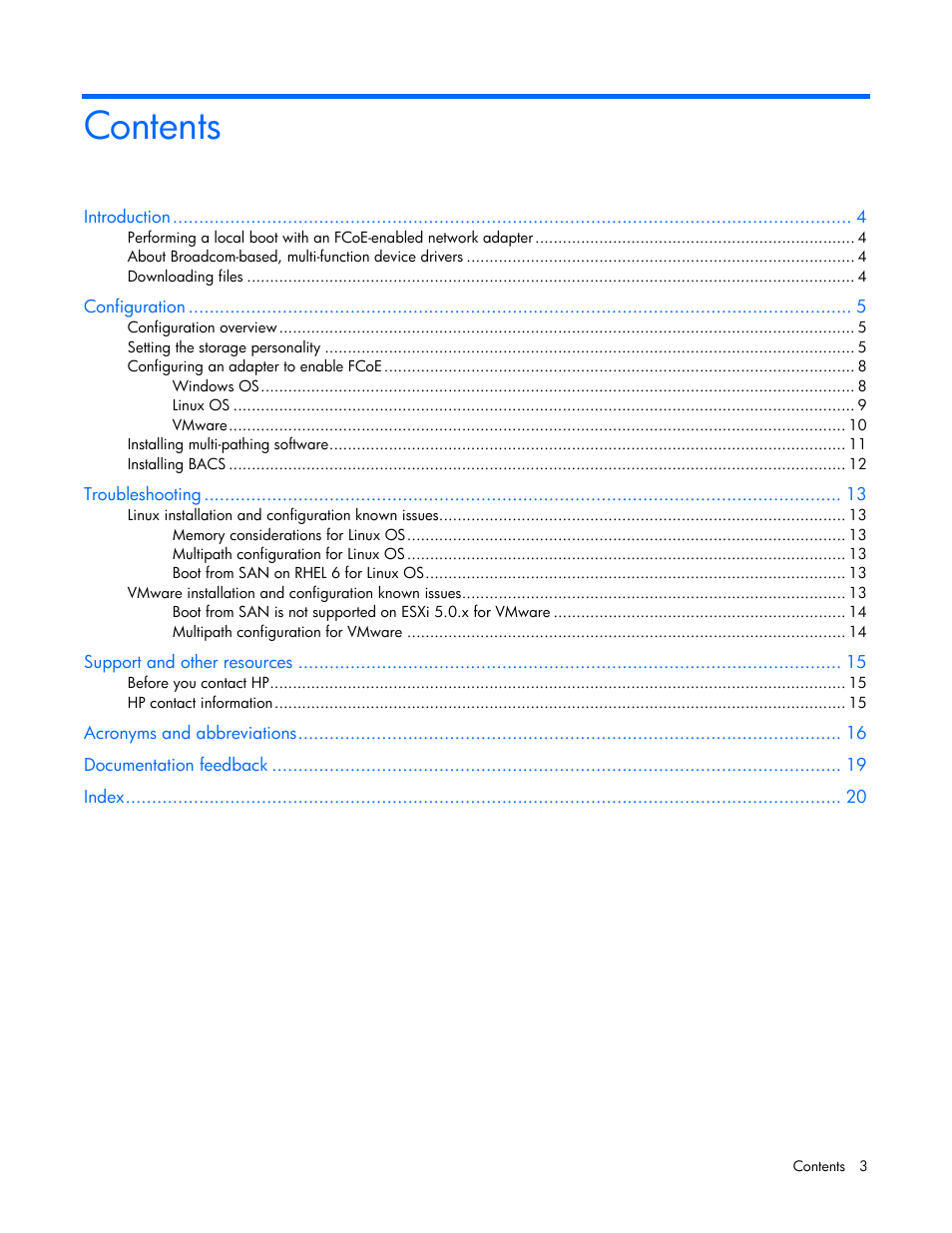 HP StoreFabric Converged Network Adapters User Manual | Page 3 / 20