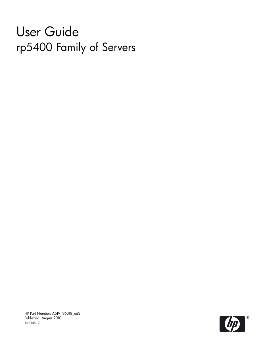 HP 9000 rp5400 Servers User Manual | 163 pages