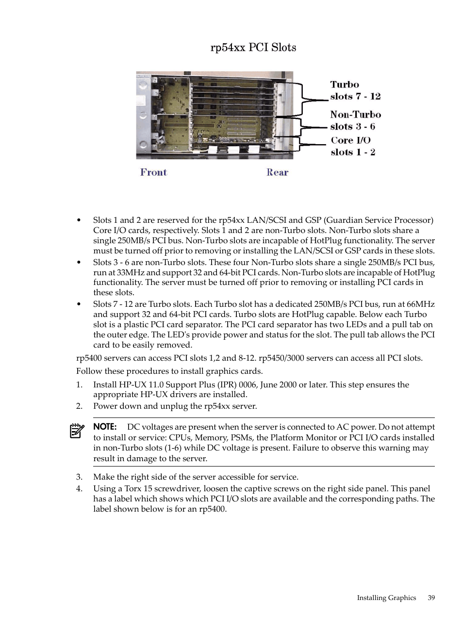 HP 9000 rp5400 Servers User Manual | Page 39 / 163