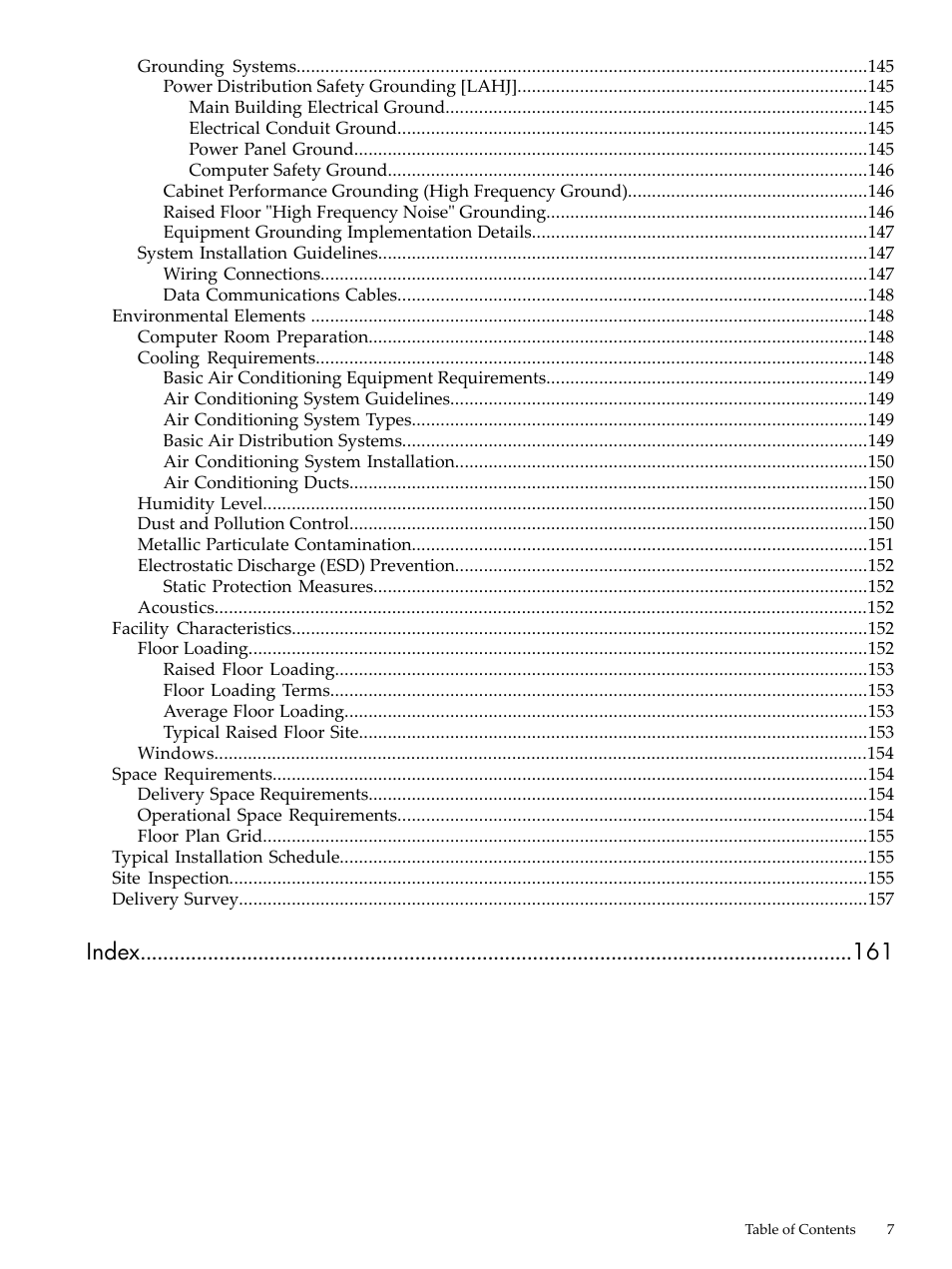 Index | HP 9000 rp5400 Servers User Manual | Page 7 / 163