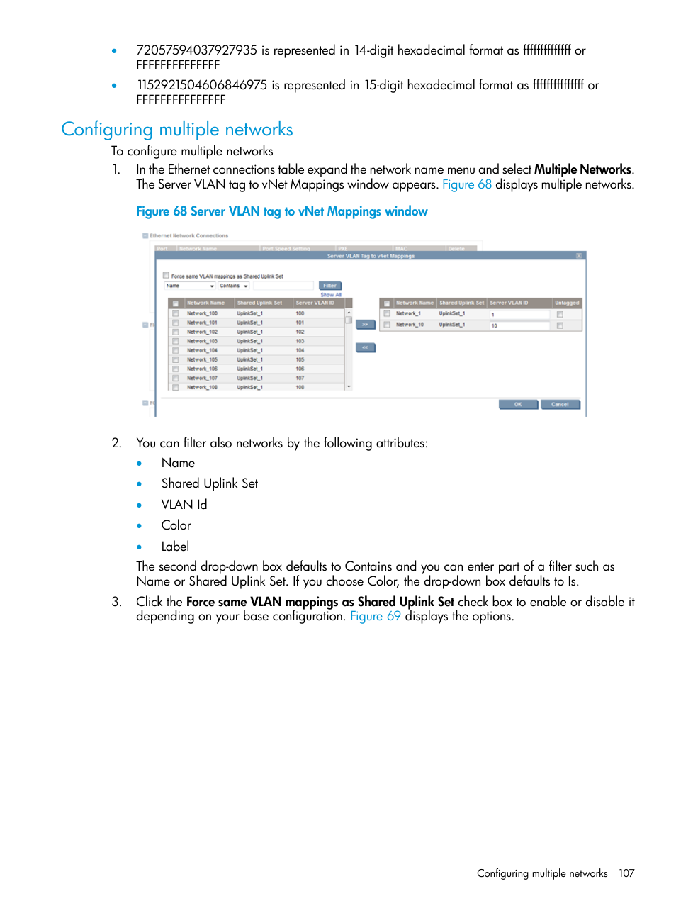 Configuring multiple networks | HP Insight Management-Software User Manual | Page 107 / 194