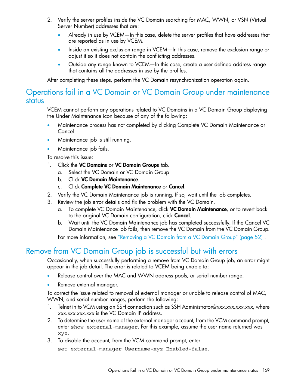 HP Insight Management-Software User Manual | Page 169 / 194