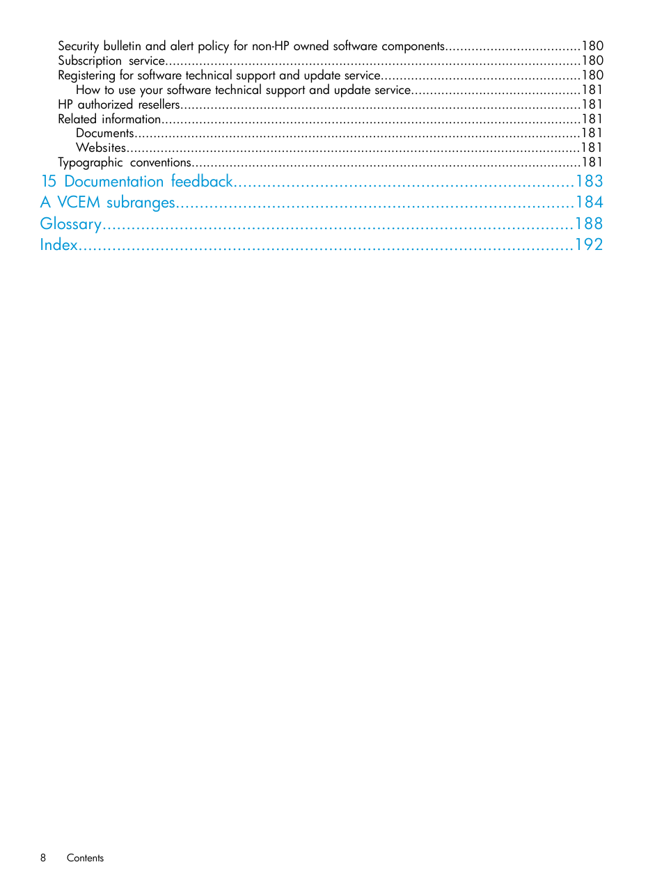 HP Insight Management-Software User Manual | Page 8 / 194