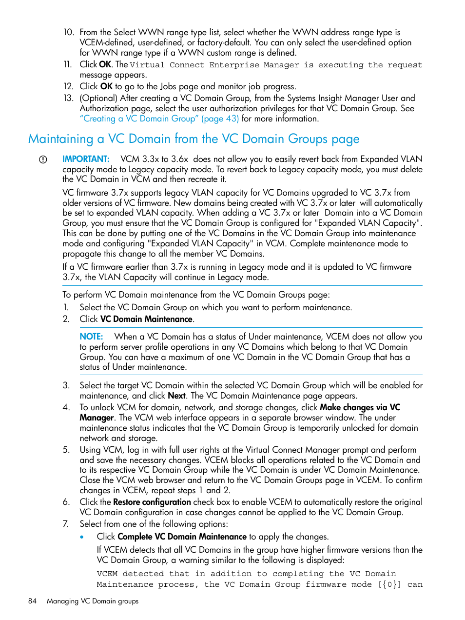 HP Insight Management-Software User Manual | Page 84 / 194