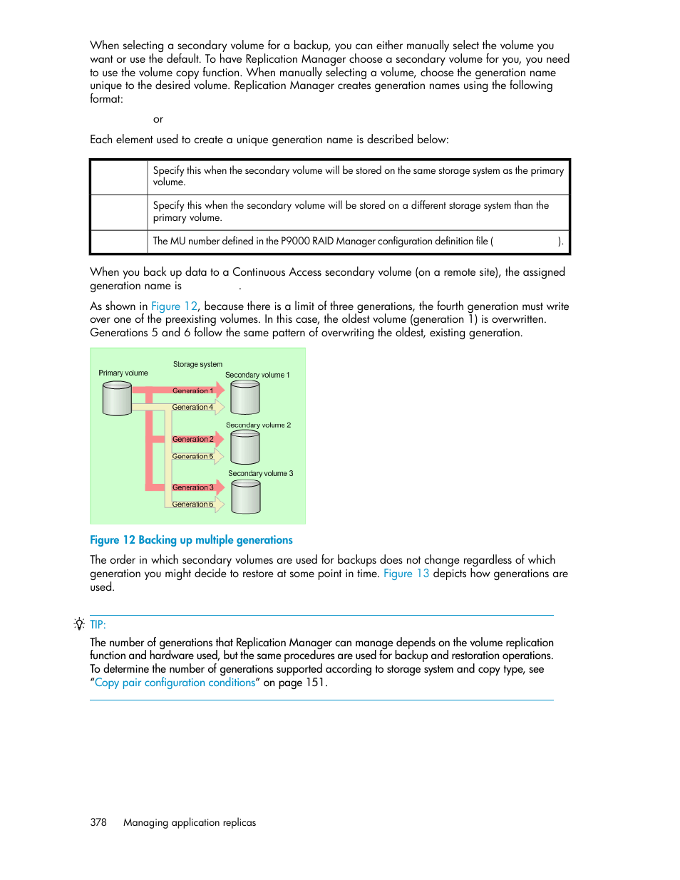 Backing up multiple generations | HP XP P9000 Command View Advanced Edition Software User Manual | Page 378 / 492