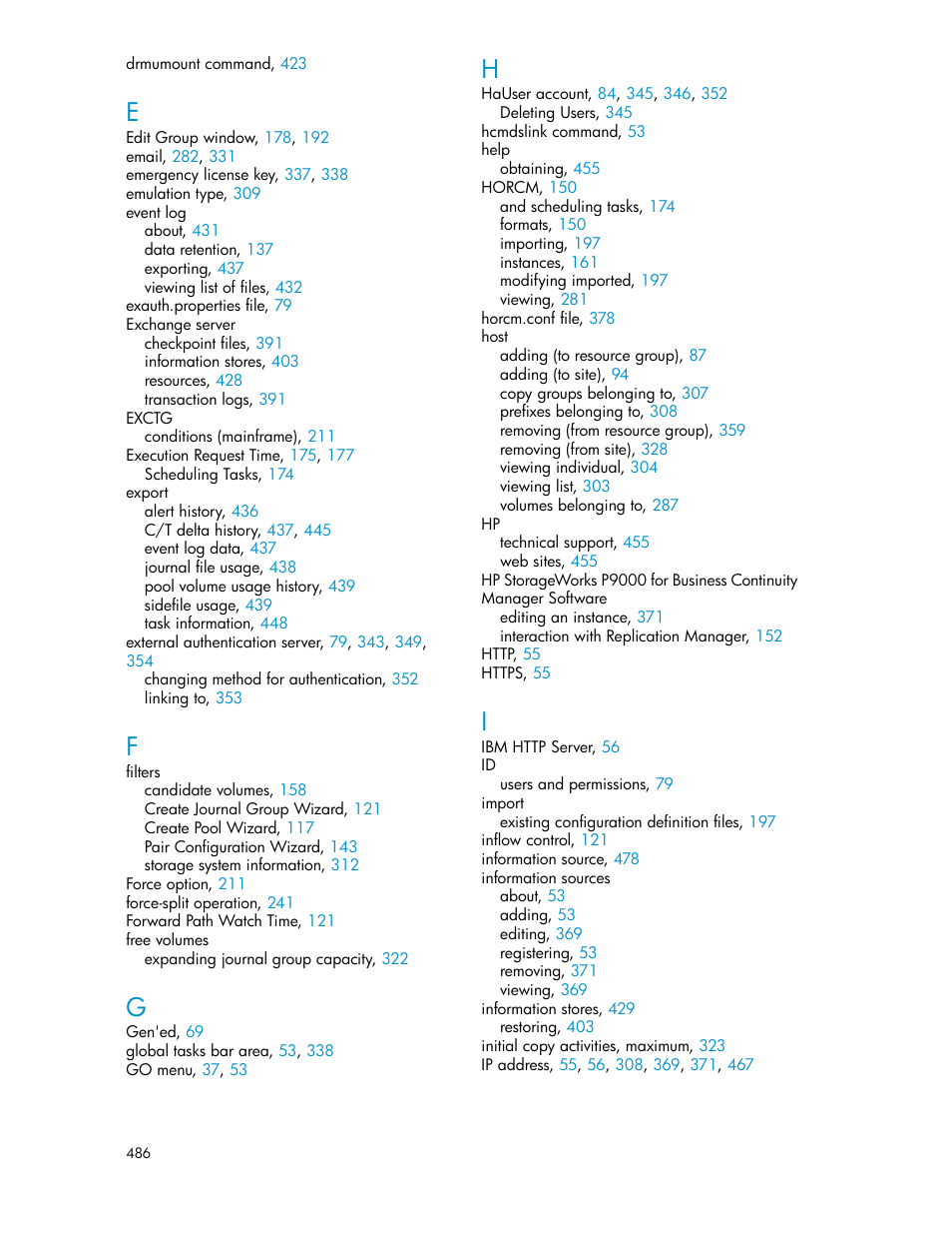 HP XP P9000 Command View Advanced Edition Software User Manual | Page 486 / 492