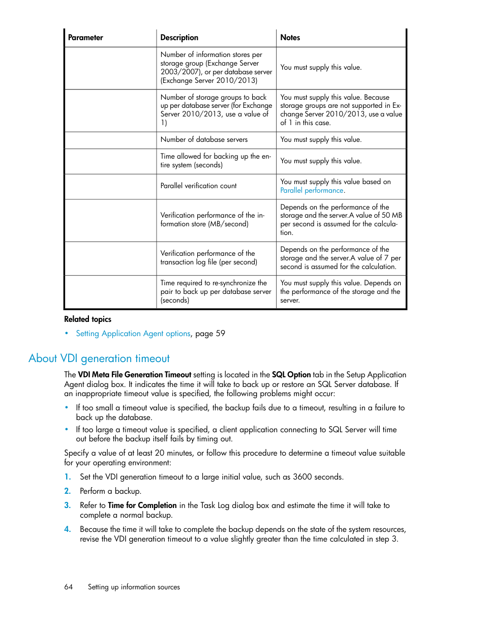 About vdi generation timeout, Ibed in | HP XP P9000 Command View Advanced Edition Software User Manual | Page 64 / 492